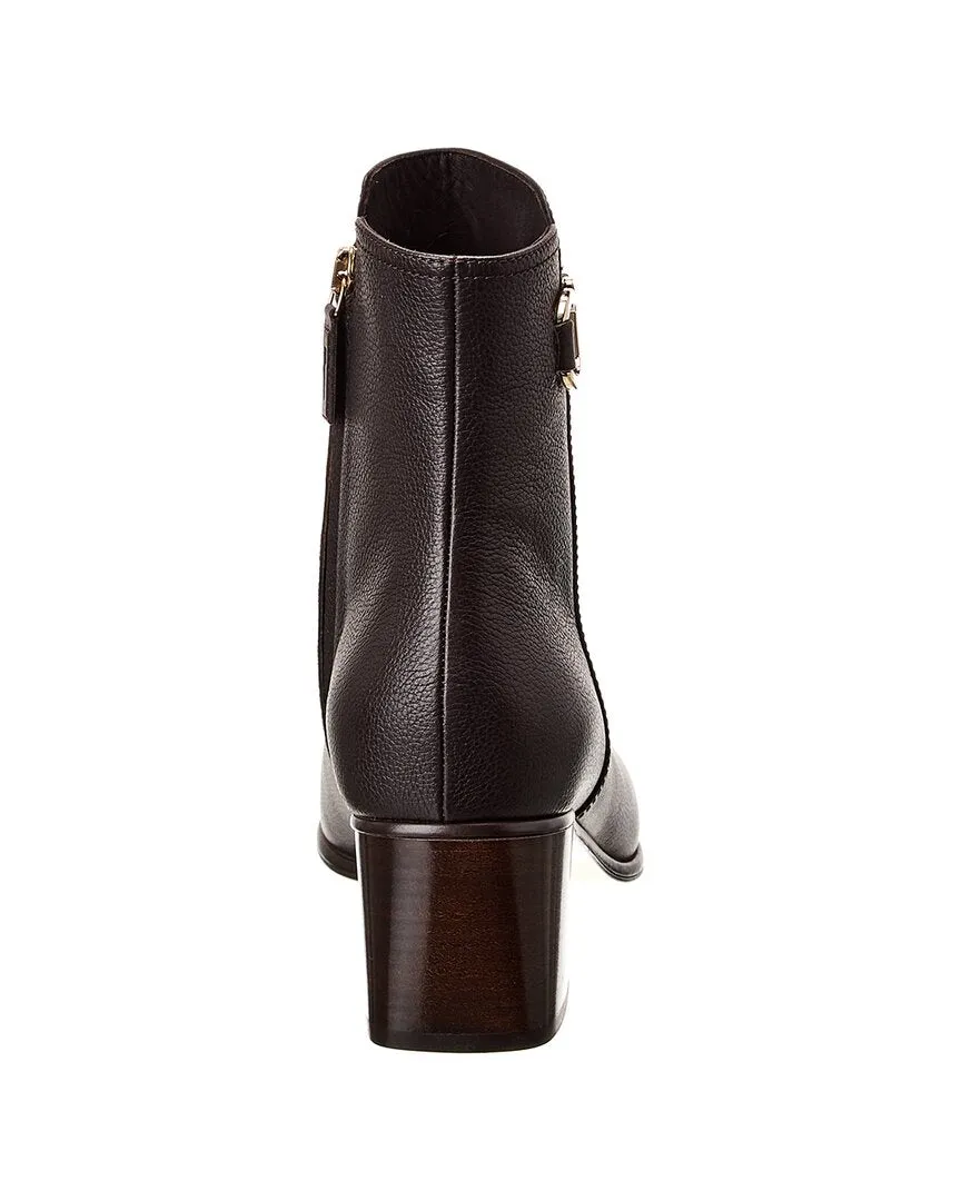 Ferragamo Cassaro Leather Bootie
