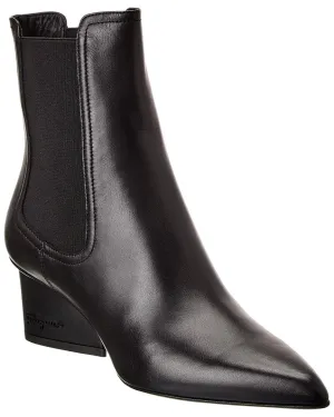 Ferragamo Velta Leather Bootie