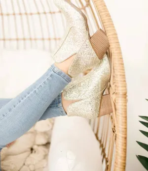Fiera Ankle Boots In Gold
