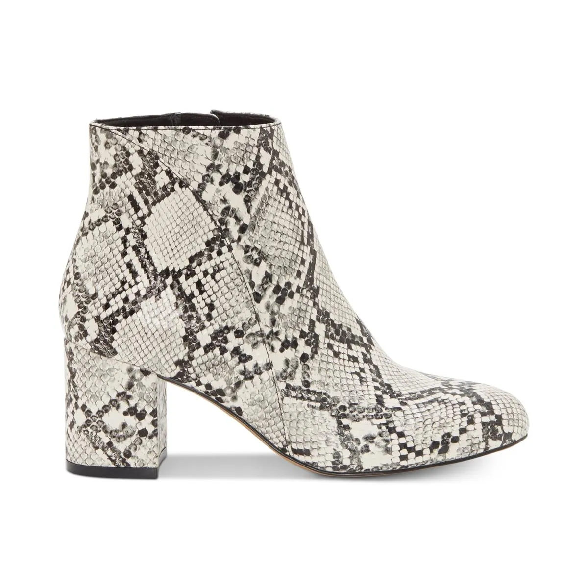 Floriannp Womens Snake print Block Heel Booties