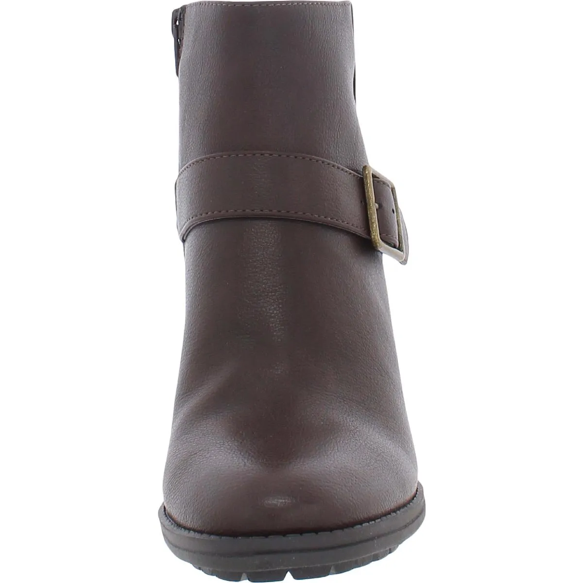 Flyer Womens Faux Leather Ankle Boot Booties