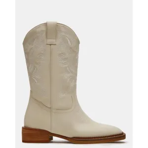 Frontier White Leather boot