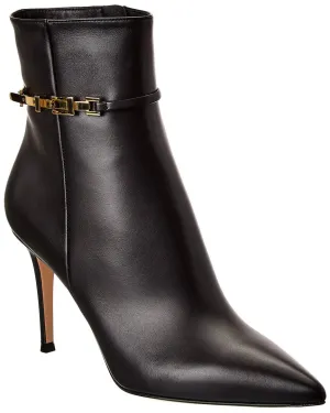Gianvito Rossi Carrey 85 Leather Bootie