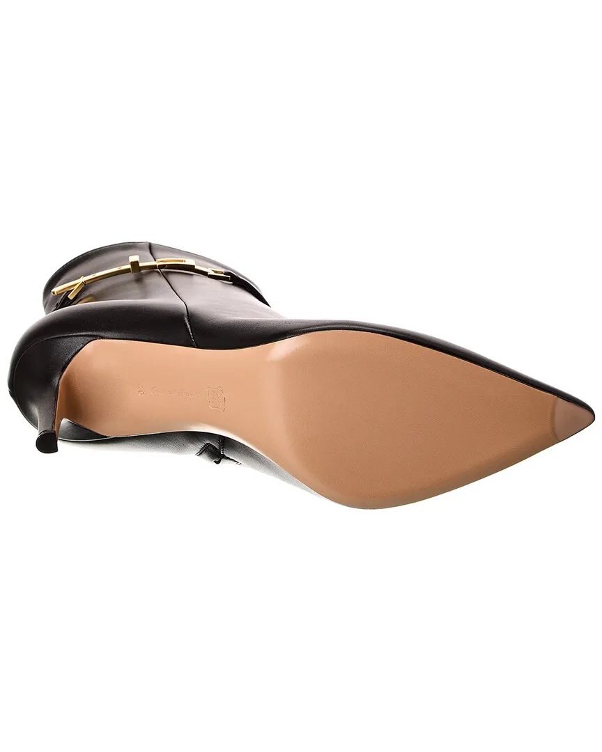 Gianvito Rossi Carrey 85 Leather Bootie