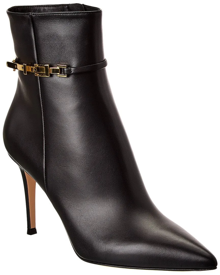 Gianvito Rossi Carrey 85 Leather Bootie