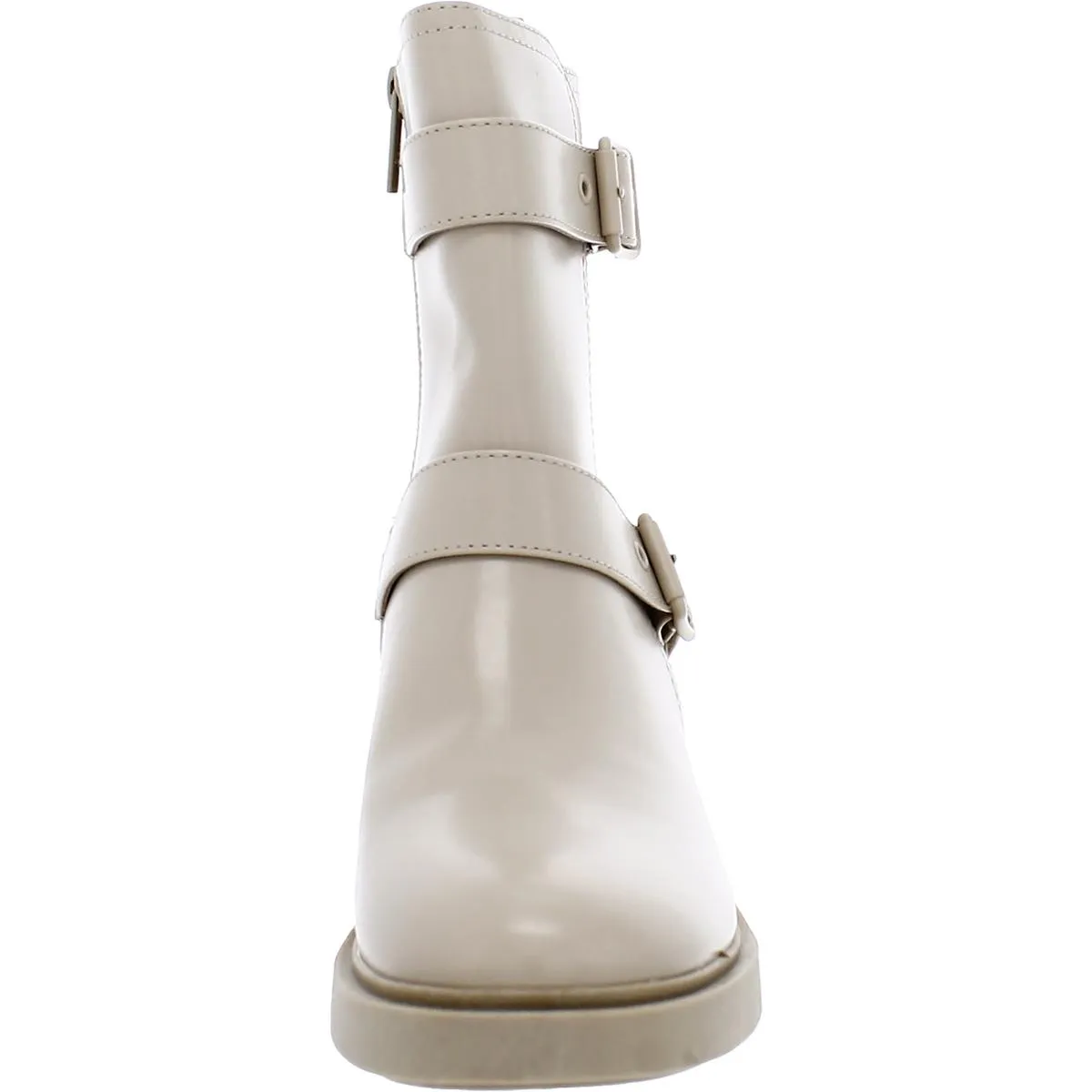 GILBERT Womens Ankle Boot Round Toe Block Heels