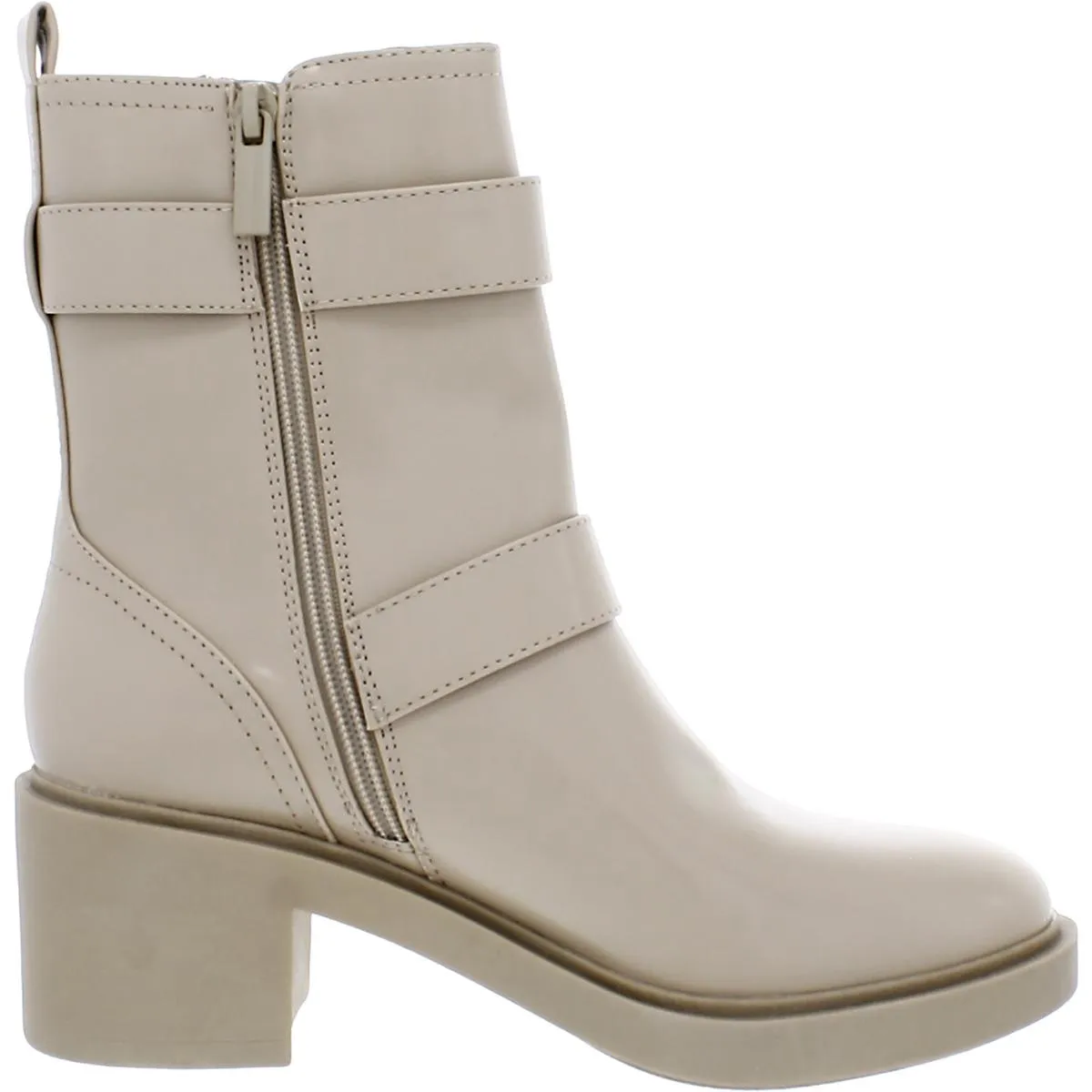 GILBERT Womens Ankle Boot Round Toe Block Heels