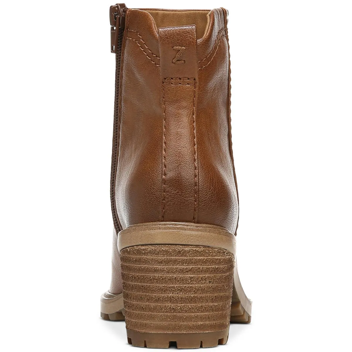 Greyson Womens Faux Leather Lugged Sole Ankle Boots