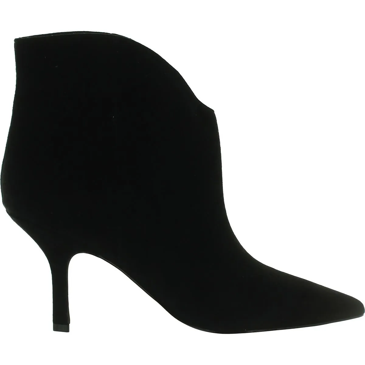 Haylian Womens Pointed Toe Leather Ankle Boots