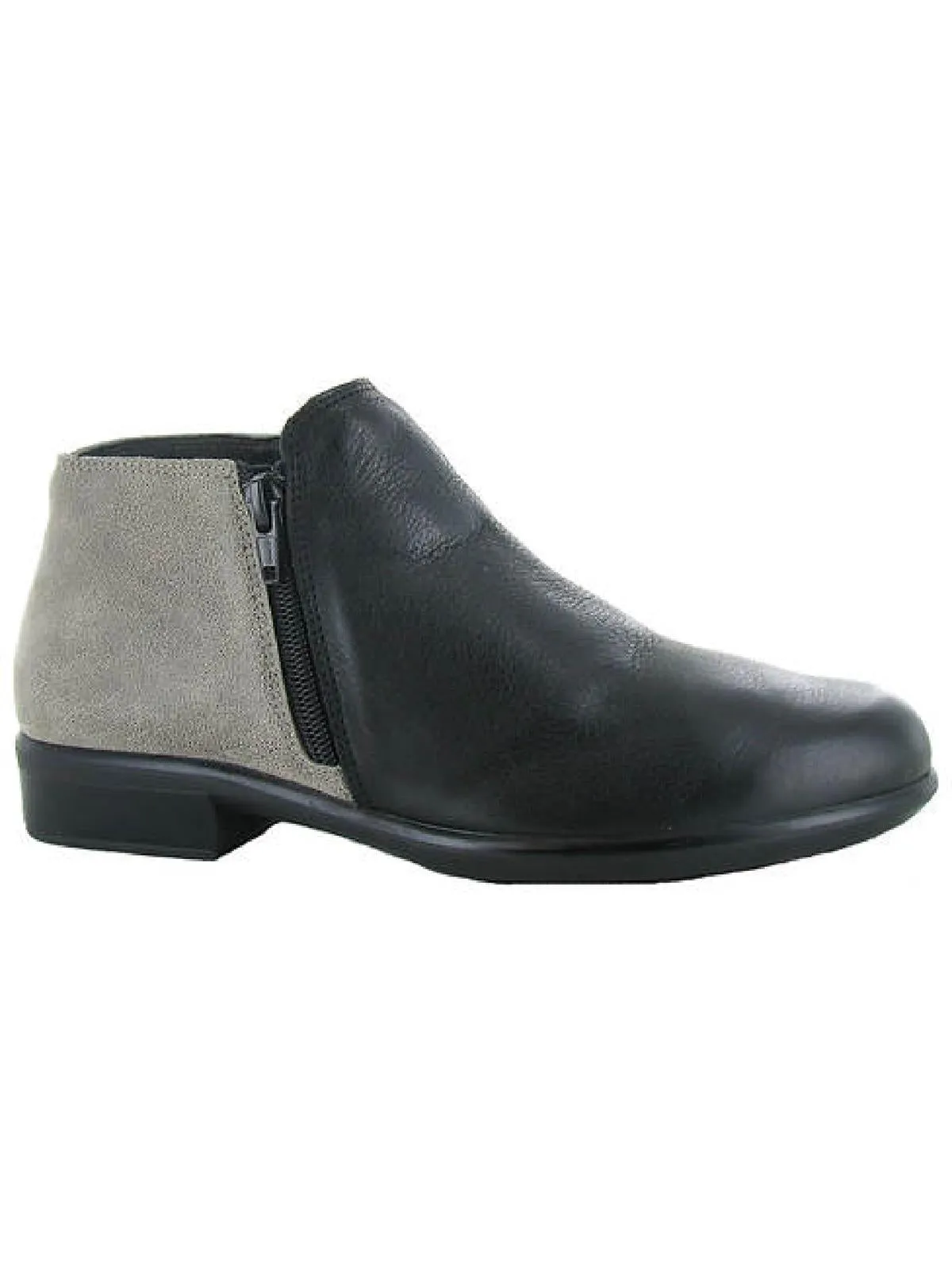 Helm Womens Leather Block Heel Ankle Boots