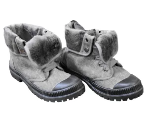 In Charge Canvas Boots In Grey