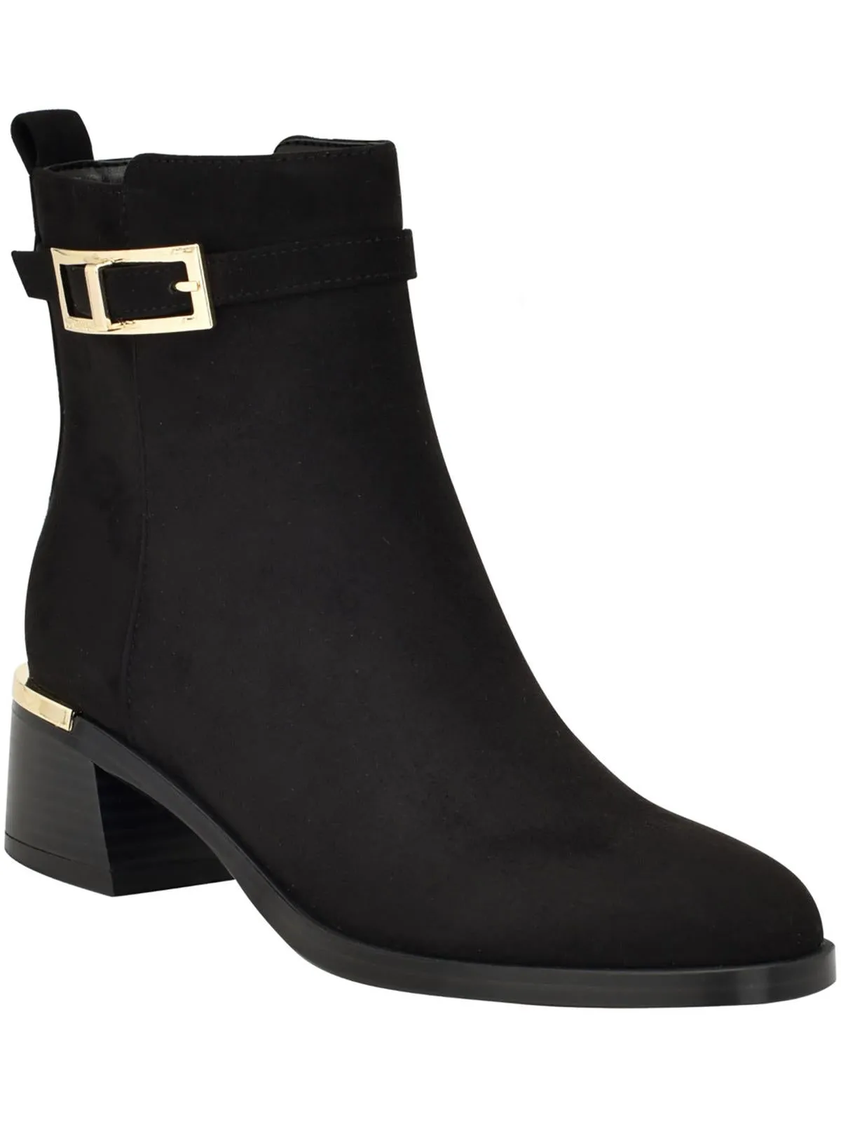 Jallis 2 Womens Faux Leather Harness Ankle Boots