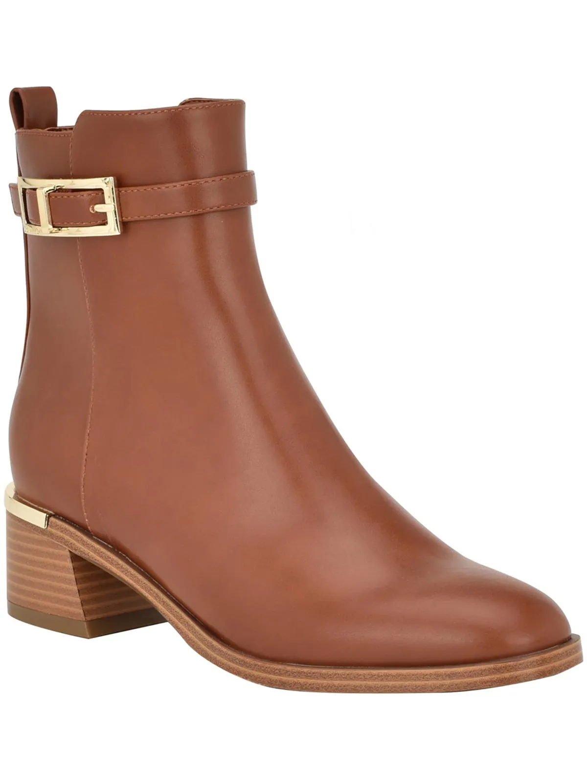 Jallis 2 Womens Faux Leather Harness Ankle Boots