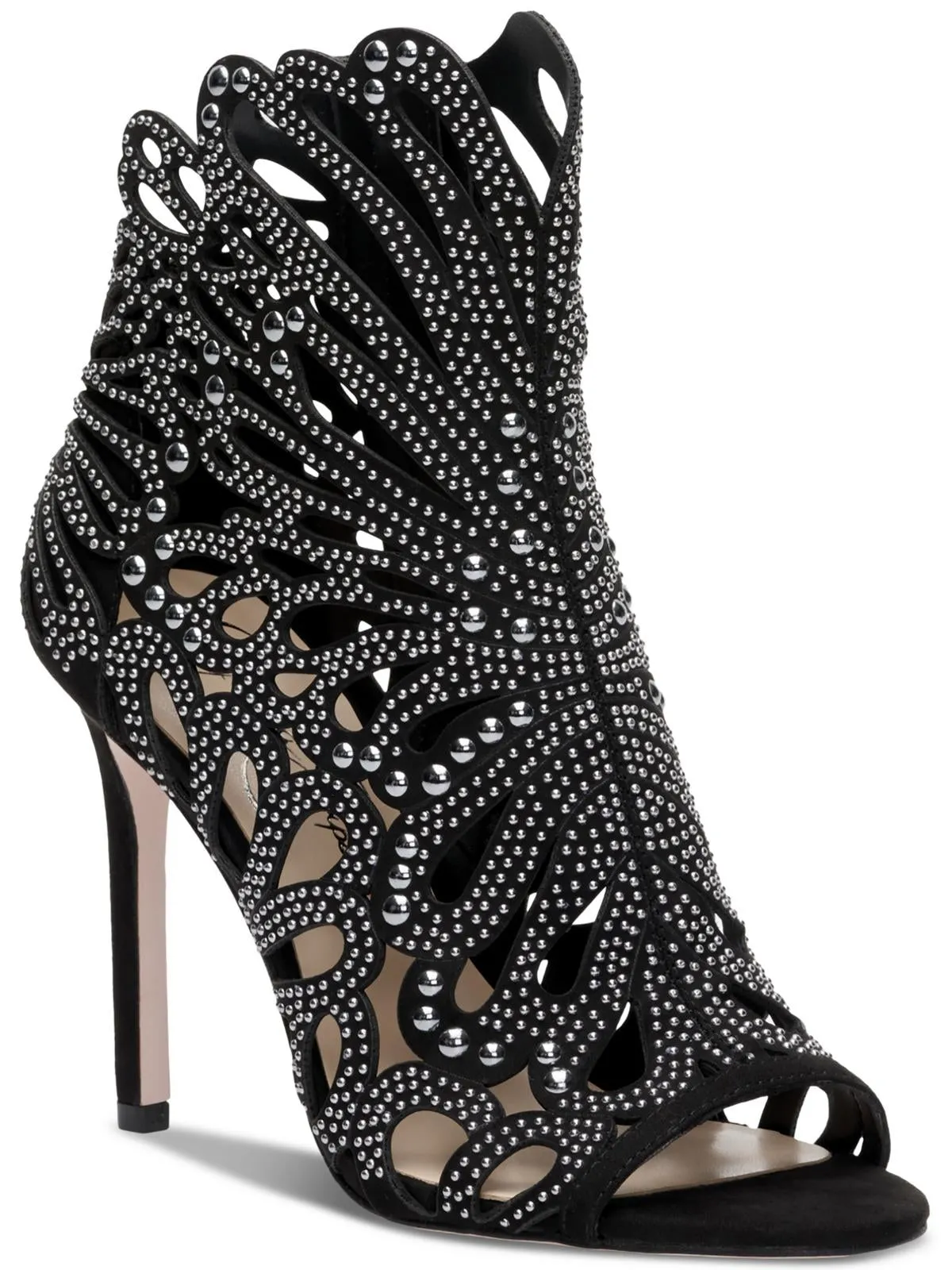 Jayley Womens Rhinestone Cut Out Booties