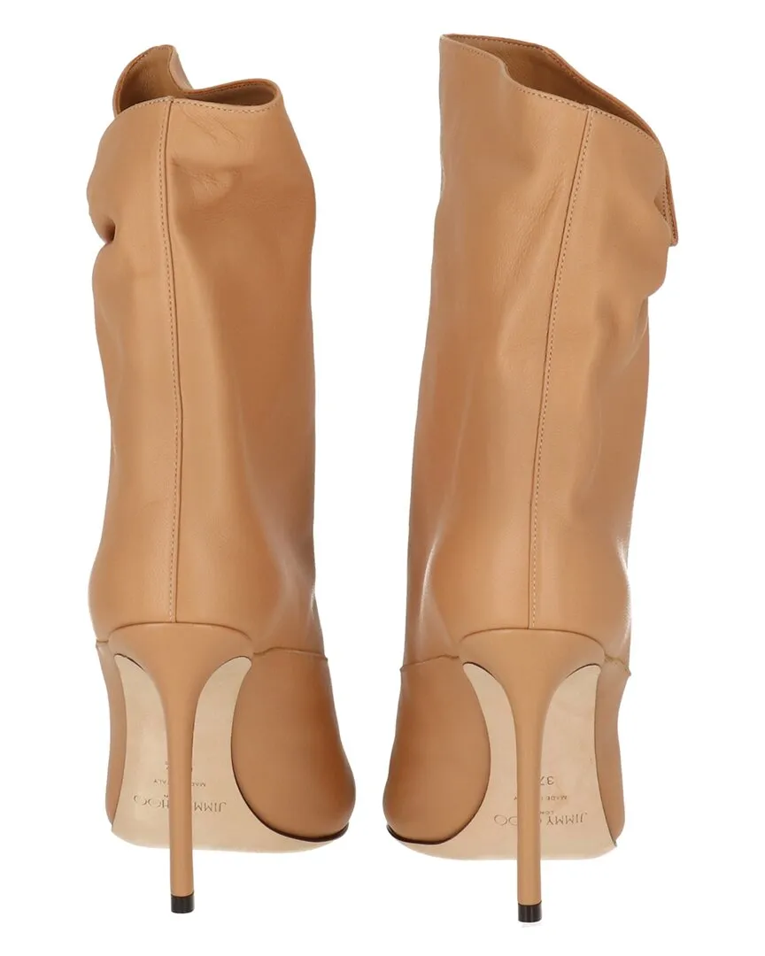 Jimmy Choo Oriel 95 Leather Bootie