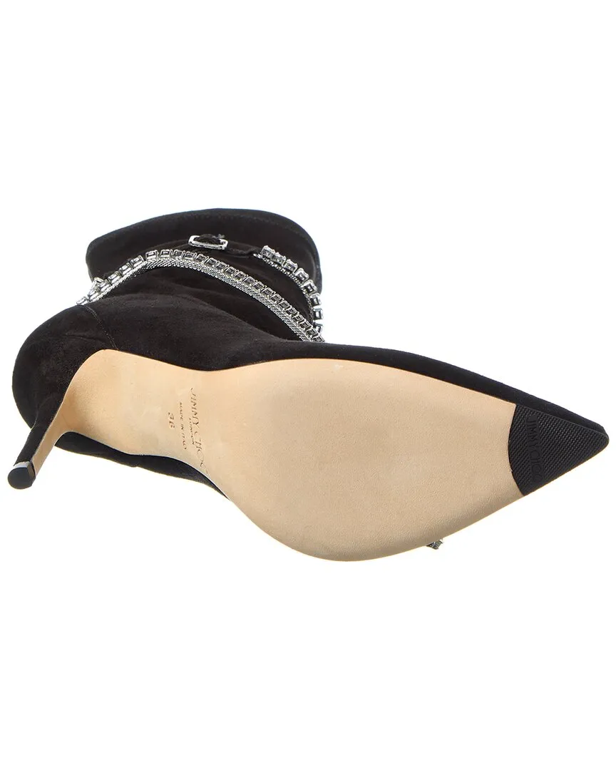 Jimmy Choo Talika Str 100 Suede Bootie