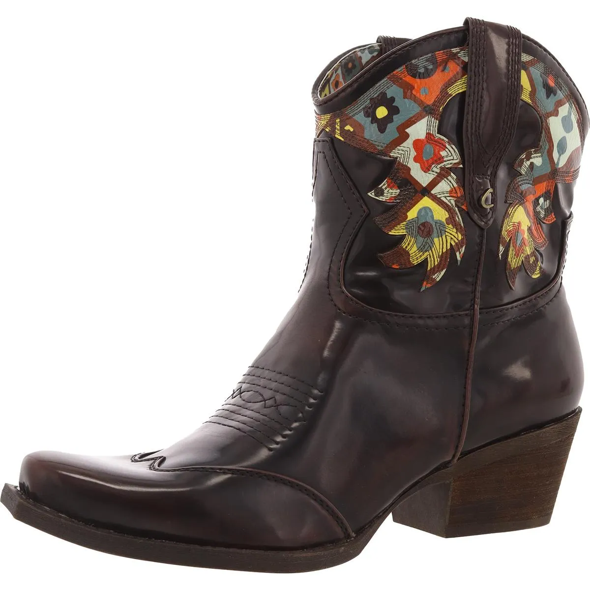 Josephina Womens Embroidered Ankle Cowboy, Western Boots