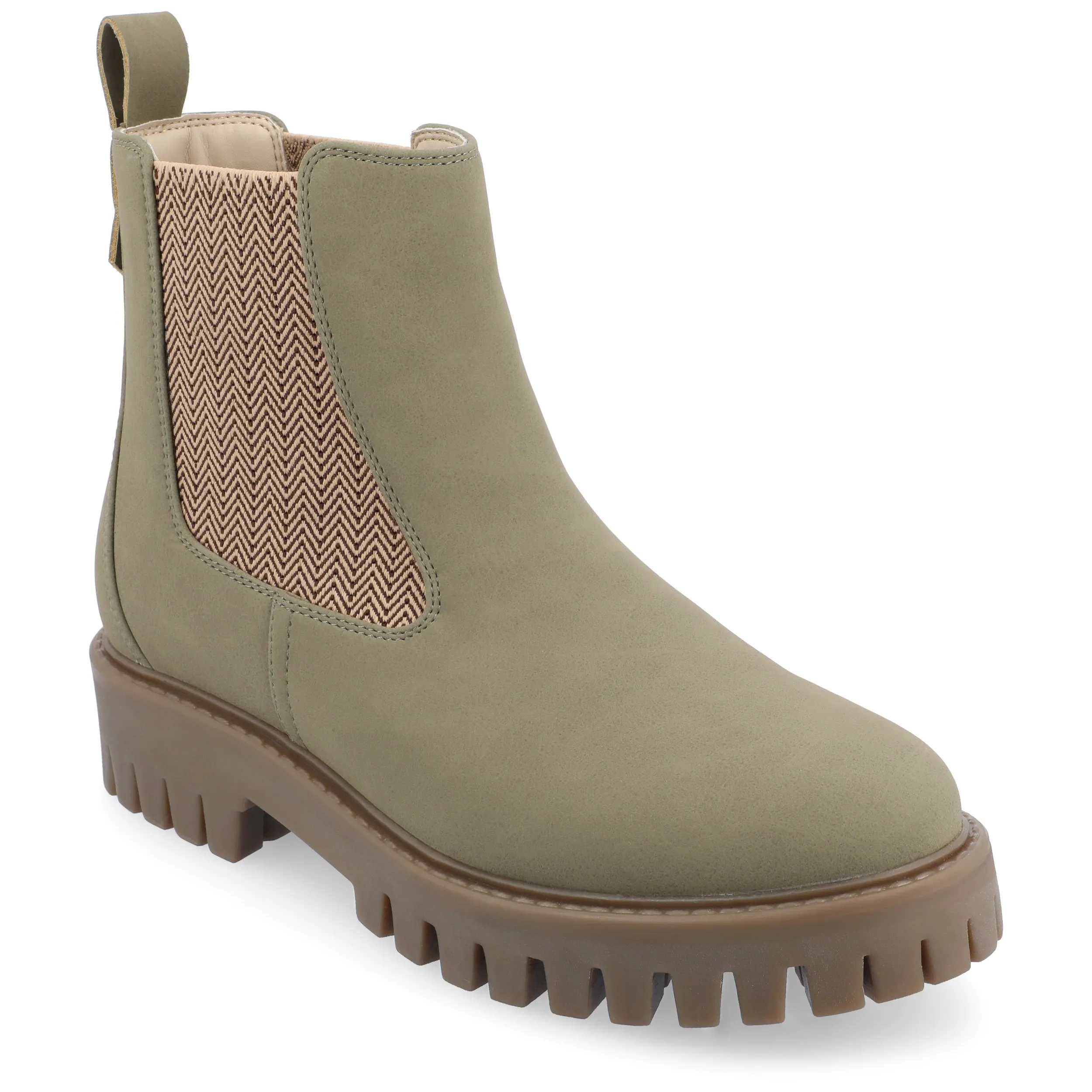 Journee Collection Medium and Wide Width Womens Alara Chelsea Pull On Bootie