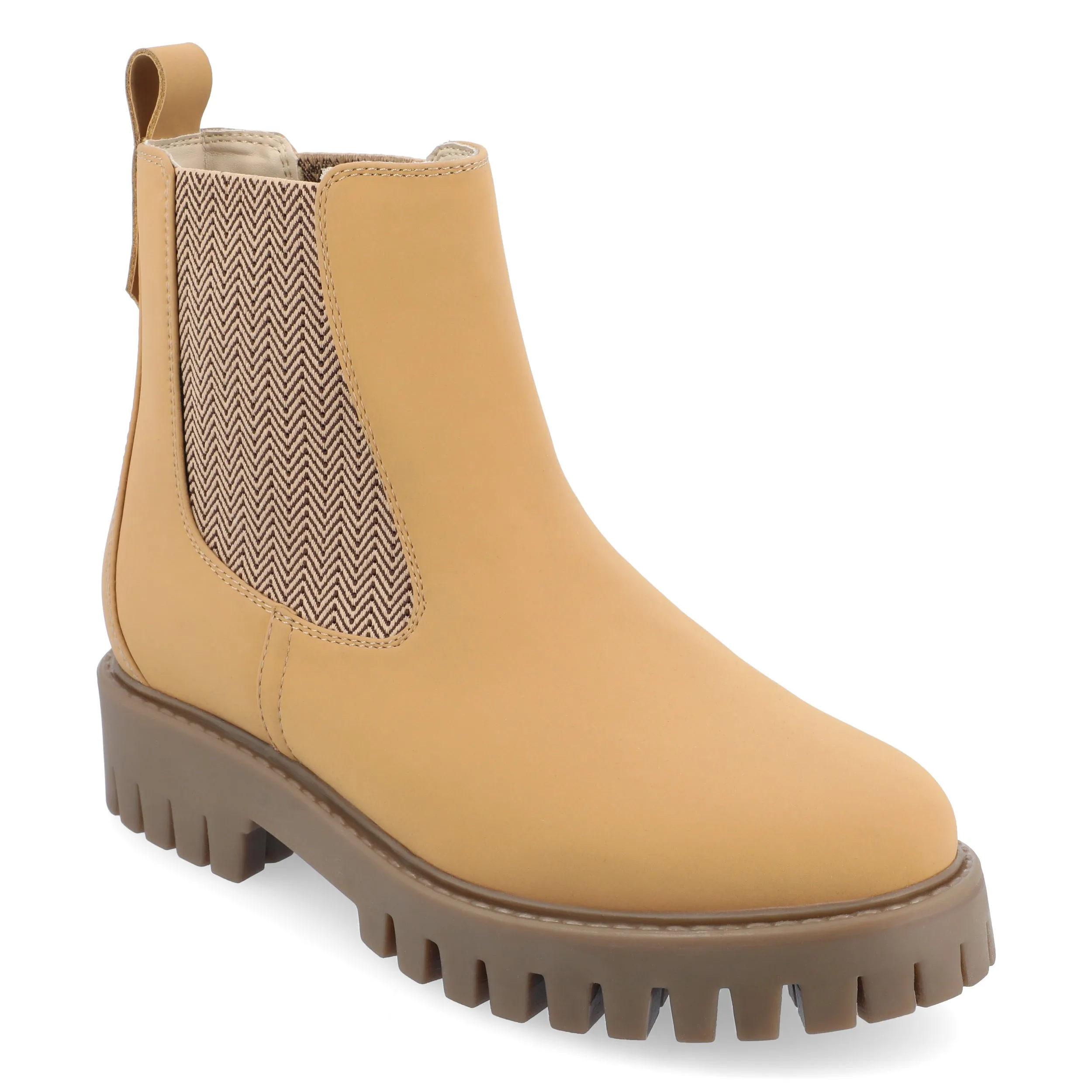 Journee Collection Medium and Wide Width Womens Alara Chelsea Pull On Bootie