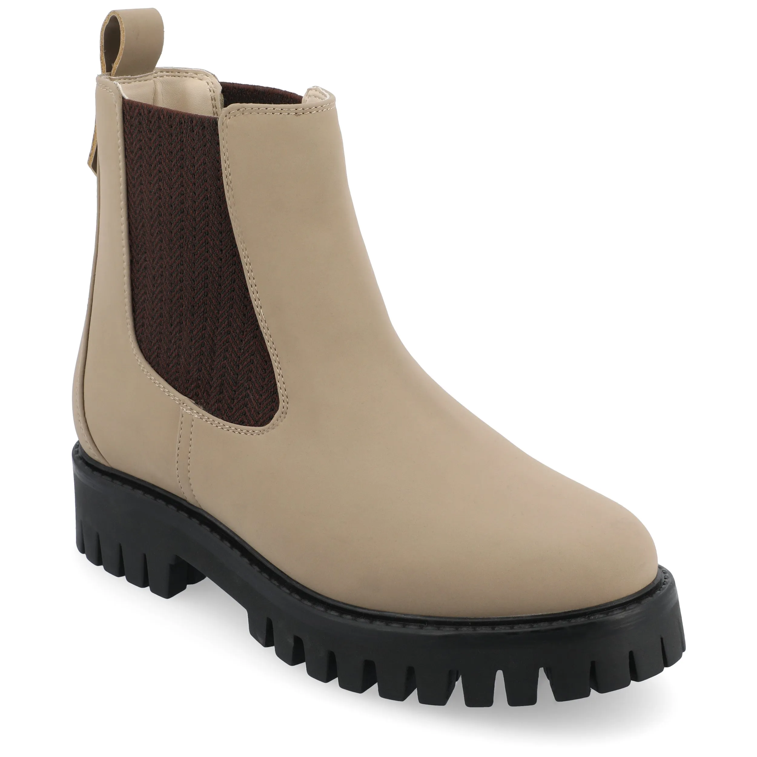 Journee Collection Medium and Wide Width Womens Alara Chelsea Pull On Bootie