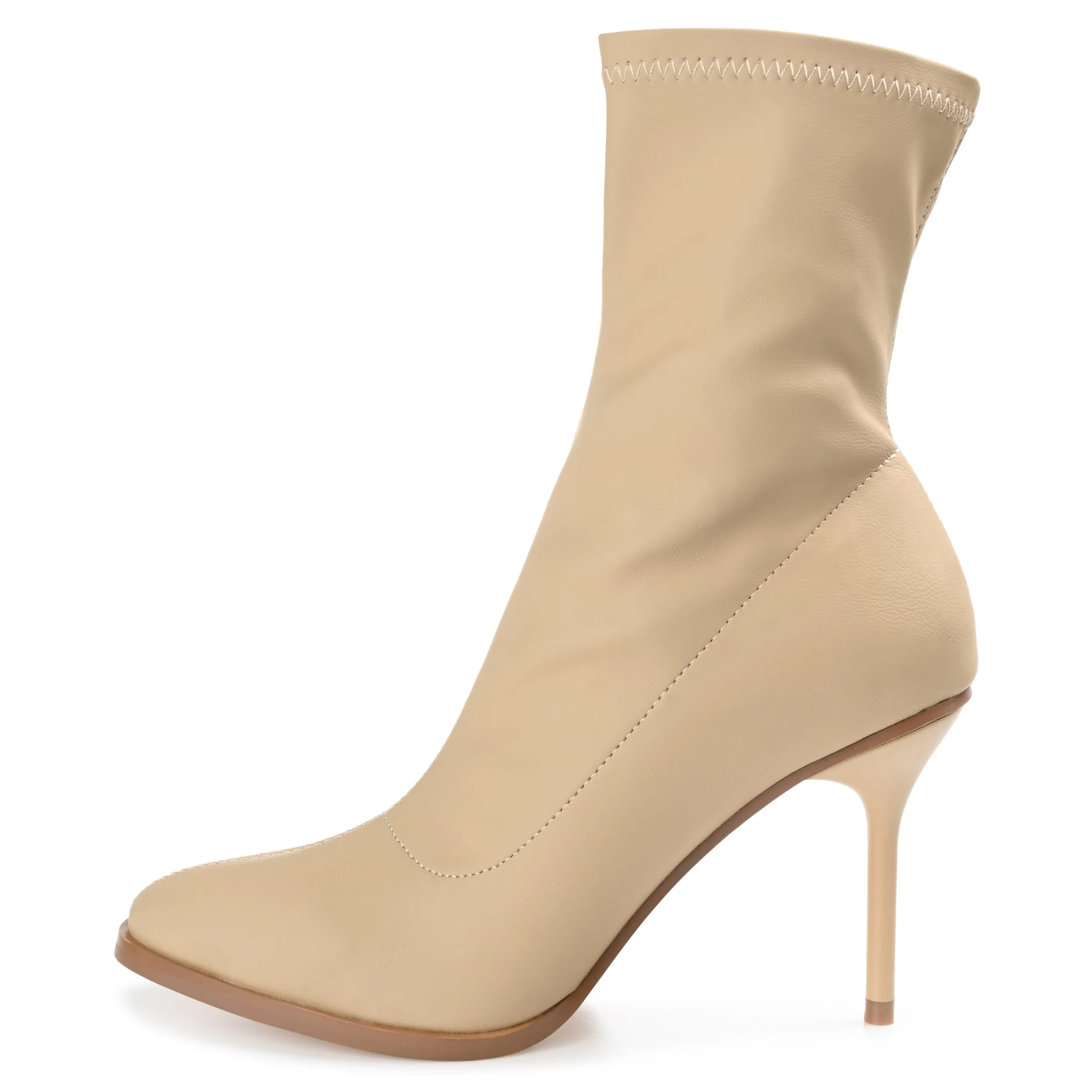 Journee Collection Womens Gizzel Almond Toe Stiletto High Ankle Booties
