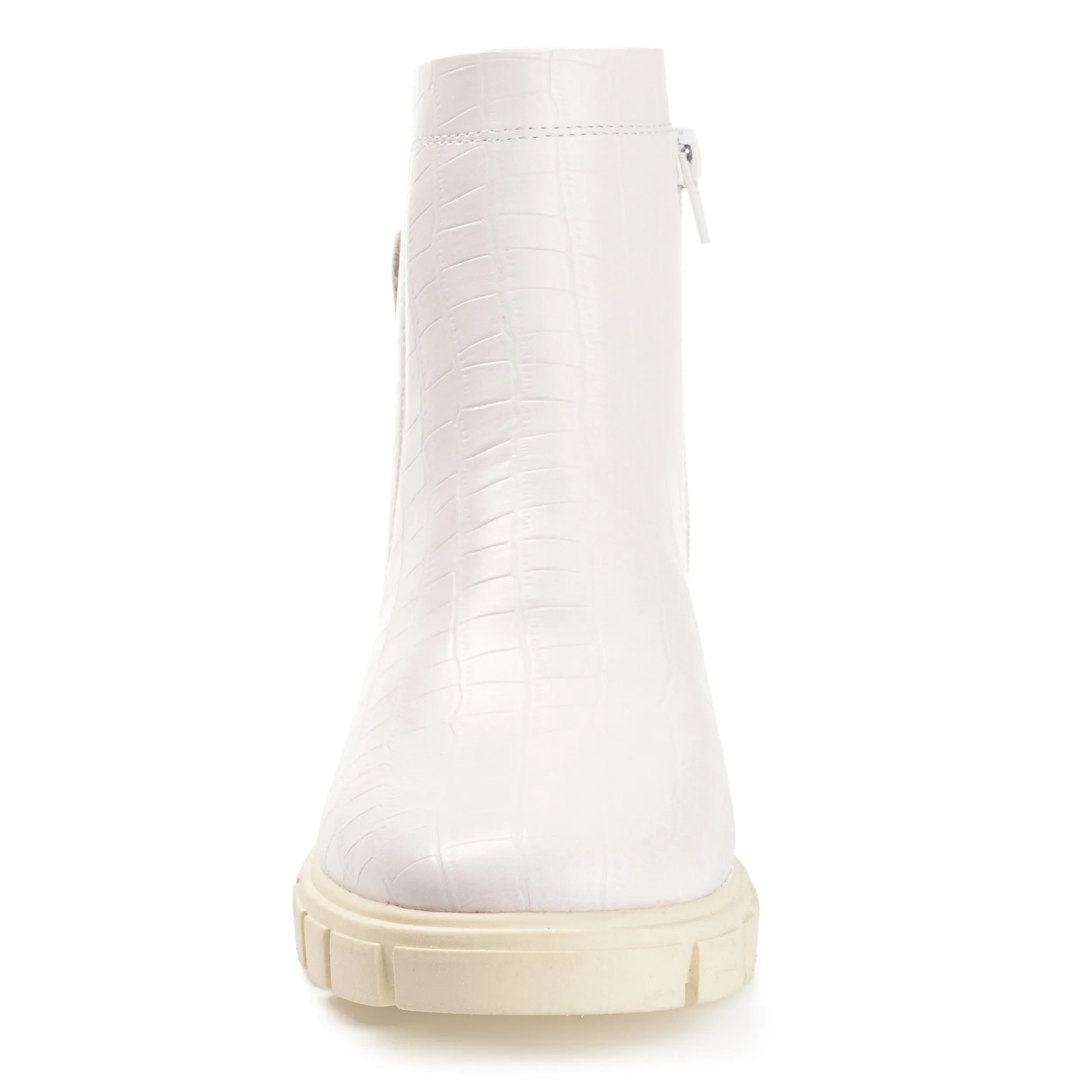 Journee Collection Womens Jeeva Inside Zip Block Heel Booties