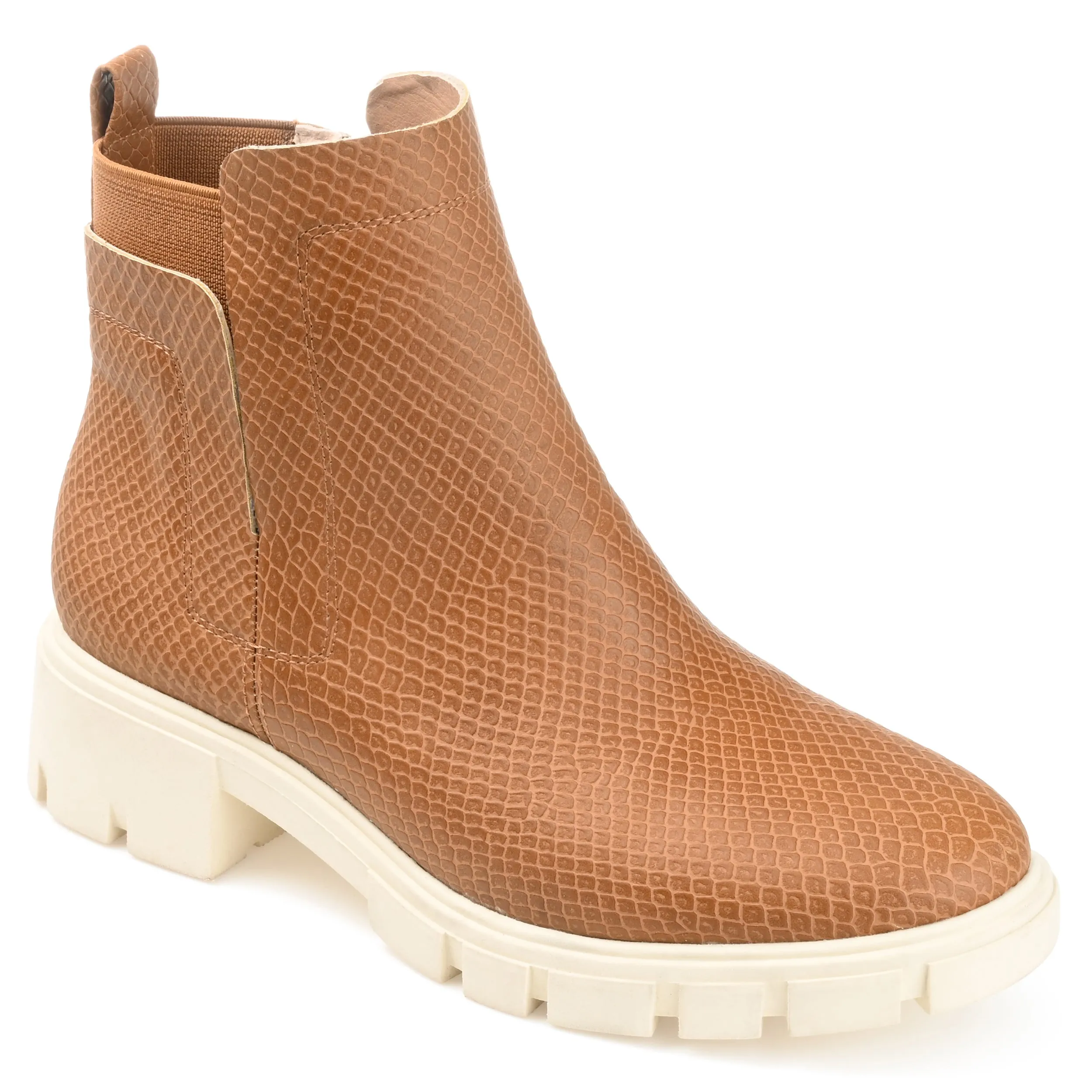 Journee Collection Womens Jeeva Inside Zip Block Heel Booties