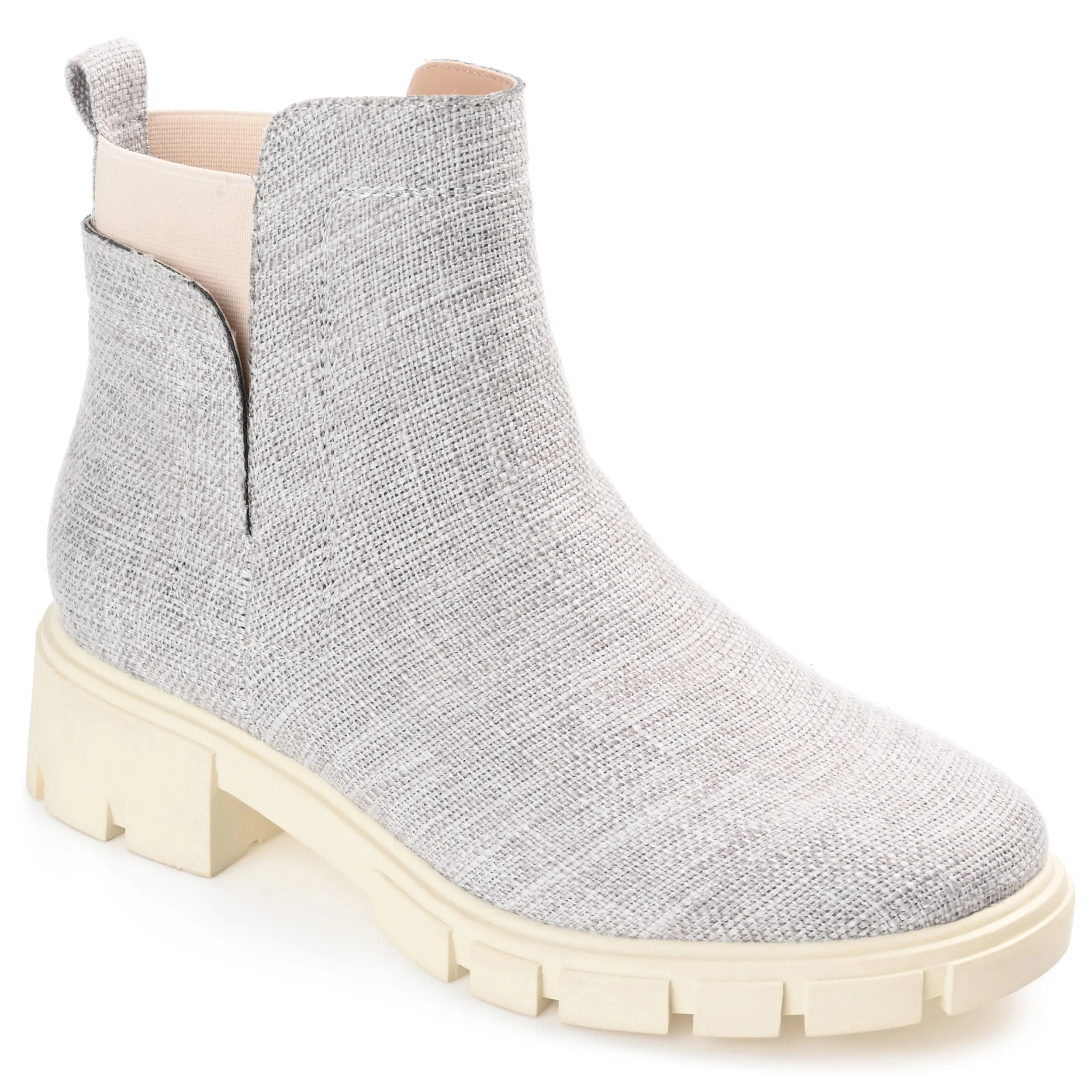 Journee Collection Womens Jeeva Inside Zip Block Heel Booties