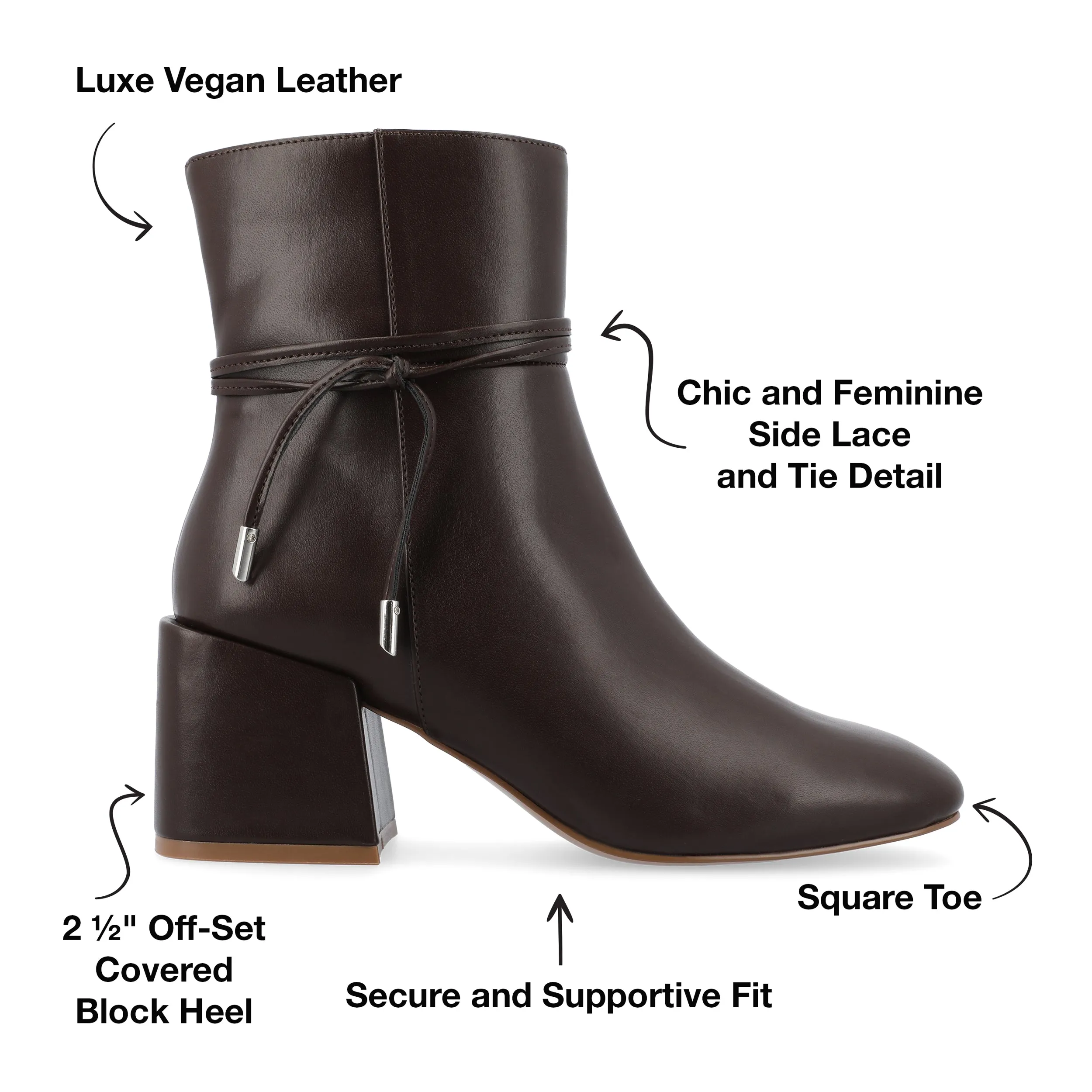 Journee Collection Women's Tru Comfort Foam Wide Width Beverley Booties