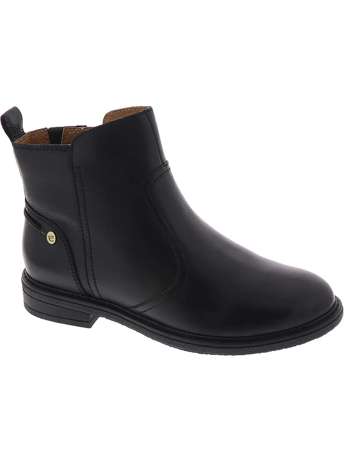 Juna Womens Leather Ankle Booties