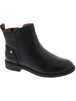 Juna Womens Leather Ankle Booties