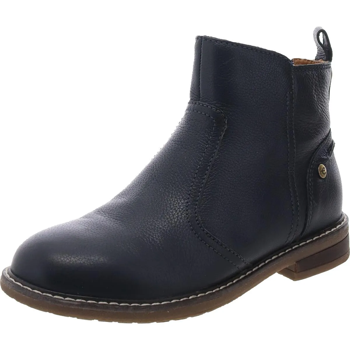 Juna Womens Leather Ankle Booties
