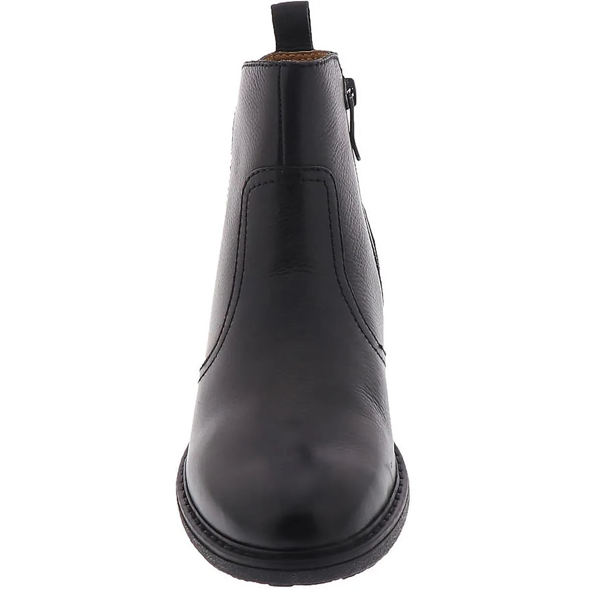 Juna Womens Leather Ankle Booties
