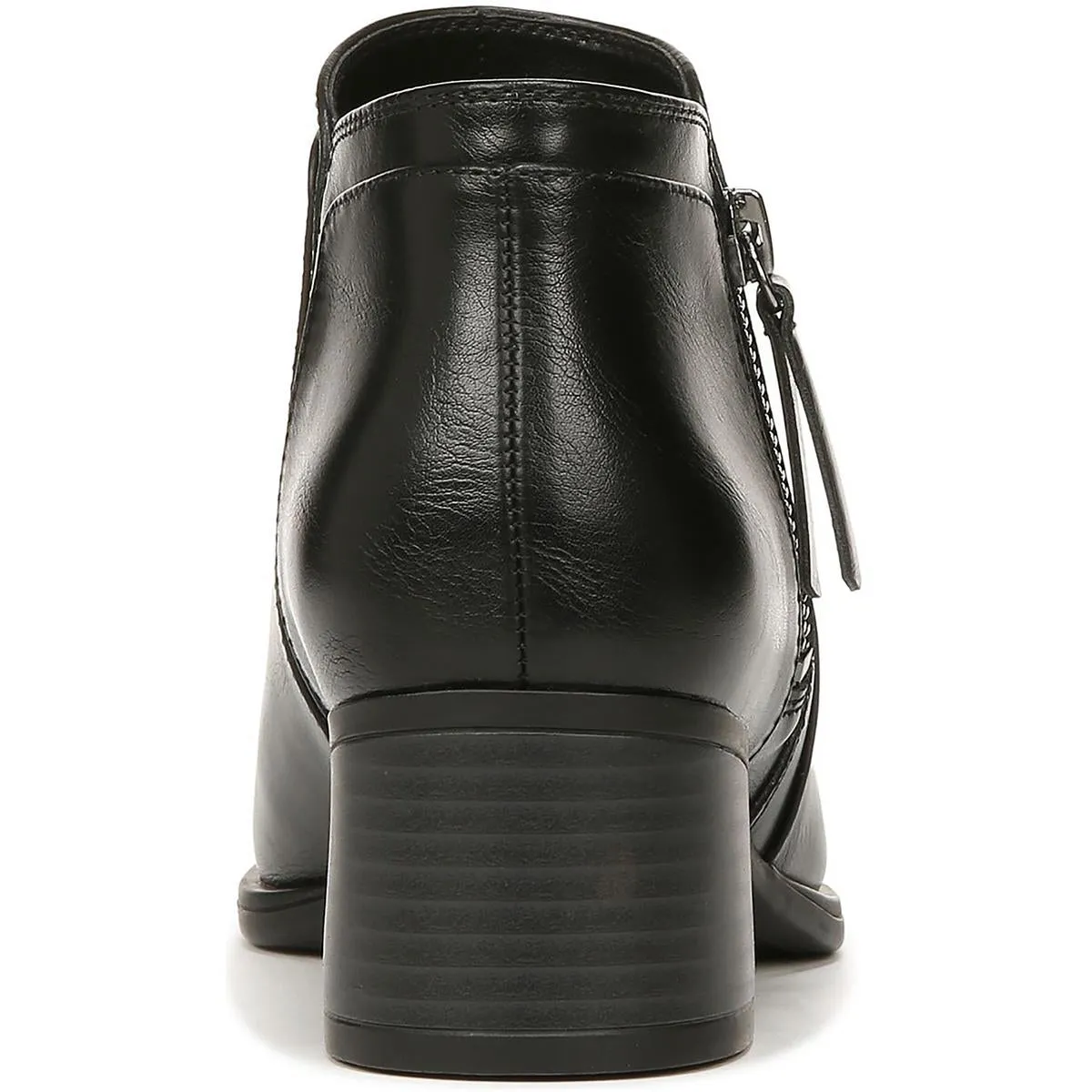 Karol Womens Faux Leather Side-Zip Ankle Boots