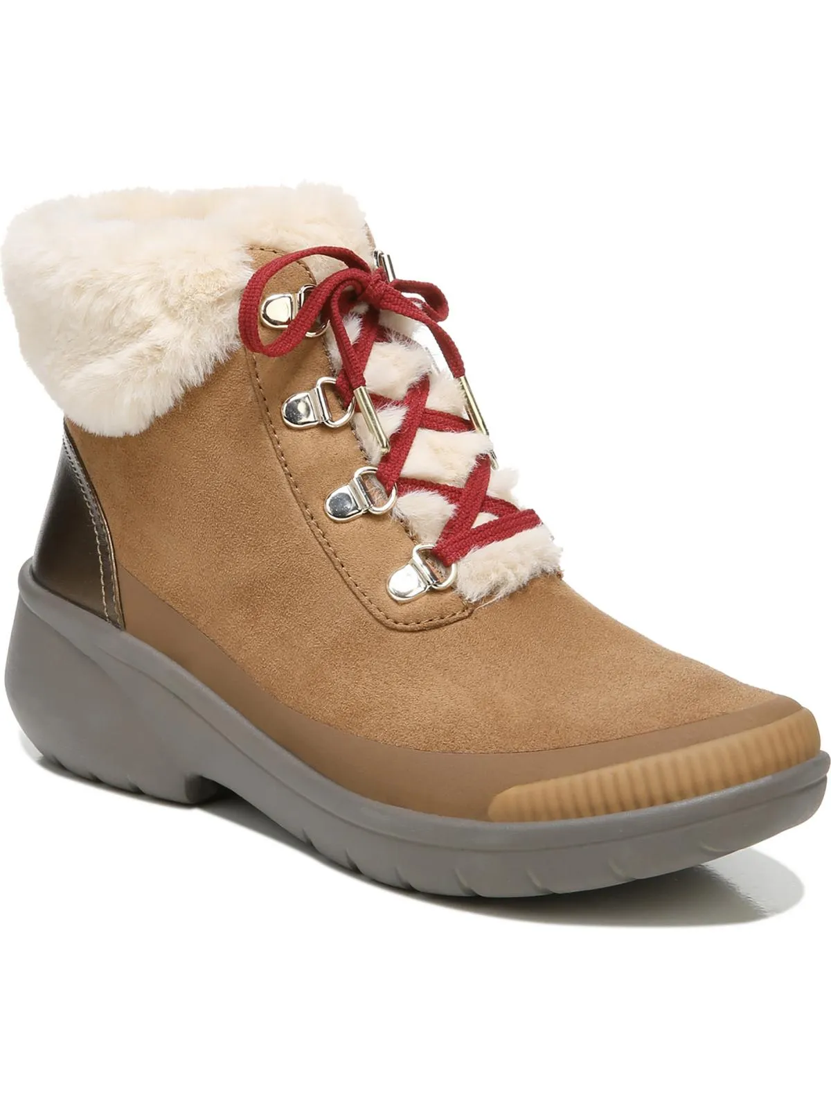 Keeper Womens Faux Fur Lined Comfort Ankle Boots