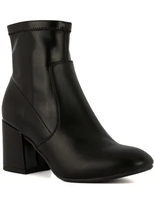 Kep Womens Faux Leather Ankle Booties