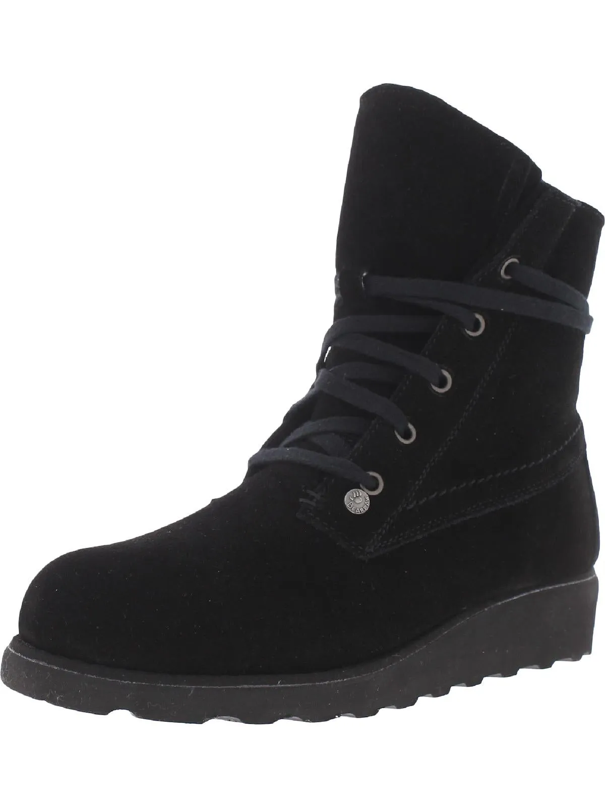 Krista Womens Padded Insole Wedge Ankle Boots
