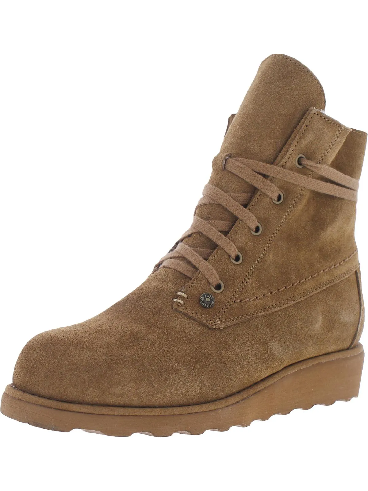 Krista Womens Padded Insole Wedge Ankle Boots