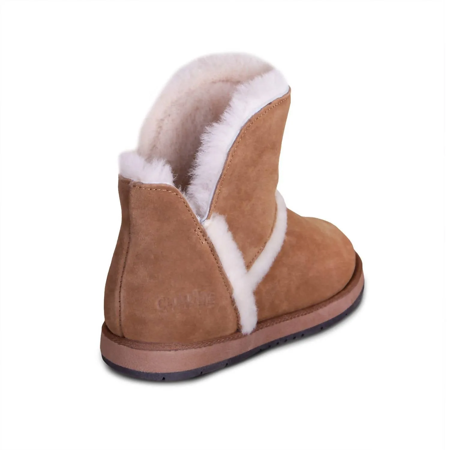 Ladies Mia Sheepskin Boot In Chestnut