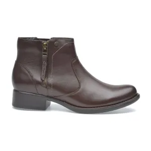 Lambskin Faby Boots In Espresso Brown