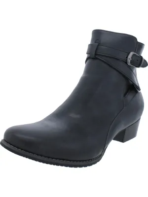 Laura Womens Zipper Round Toe Ankle Boots