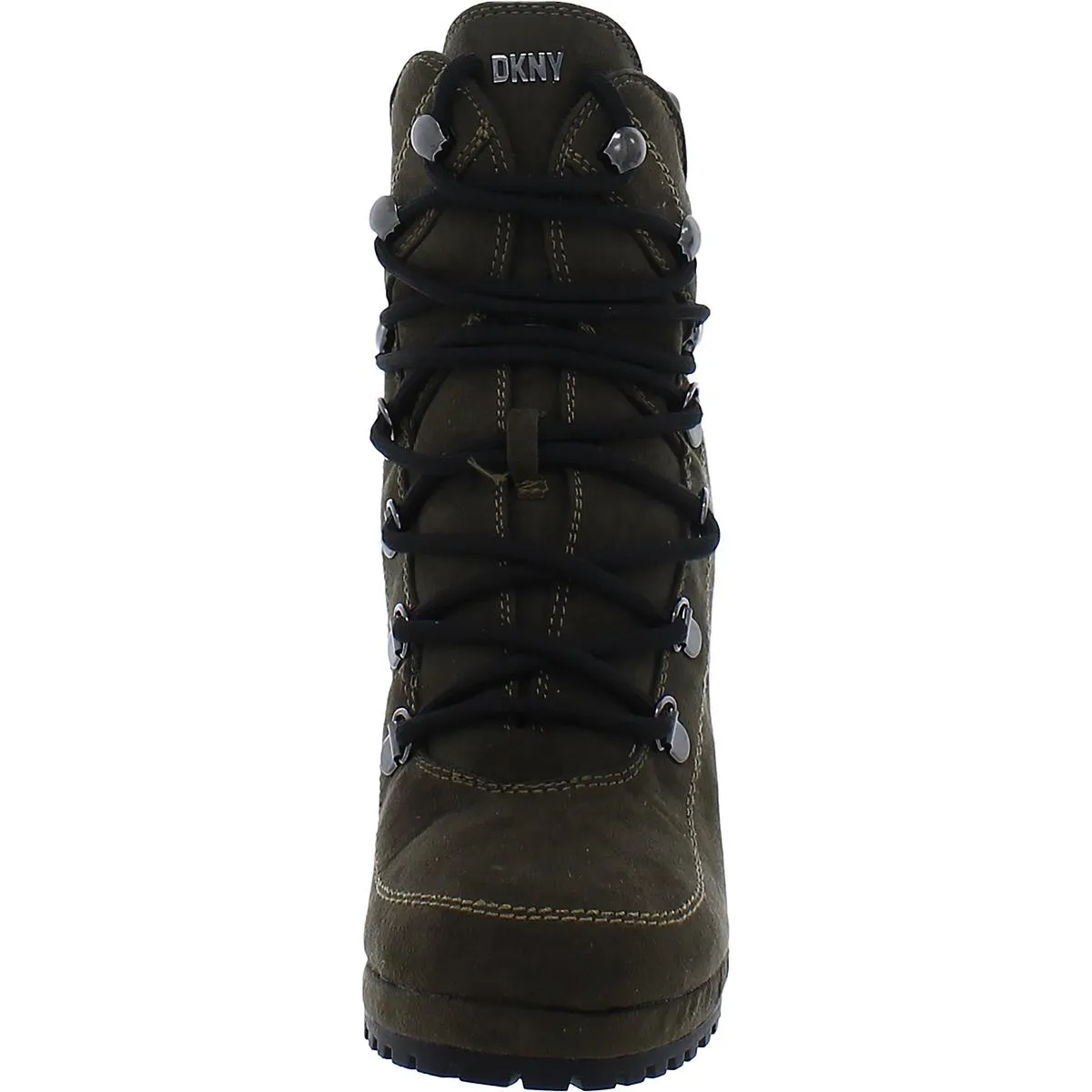 Lenni Womens Faux Leather Lug Sole Booties