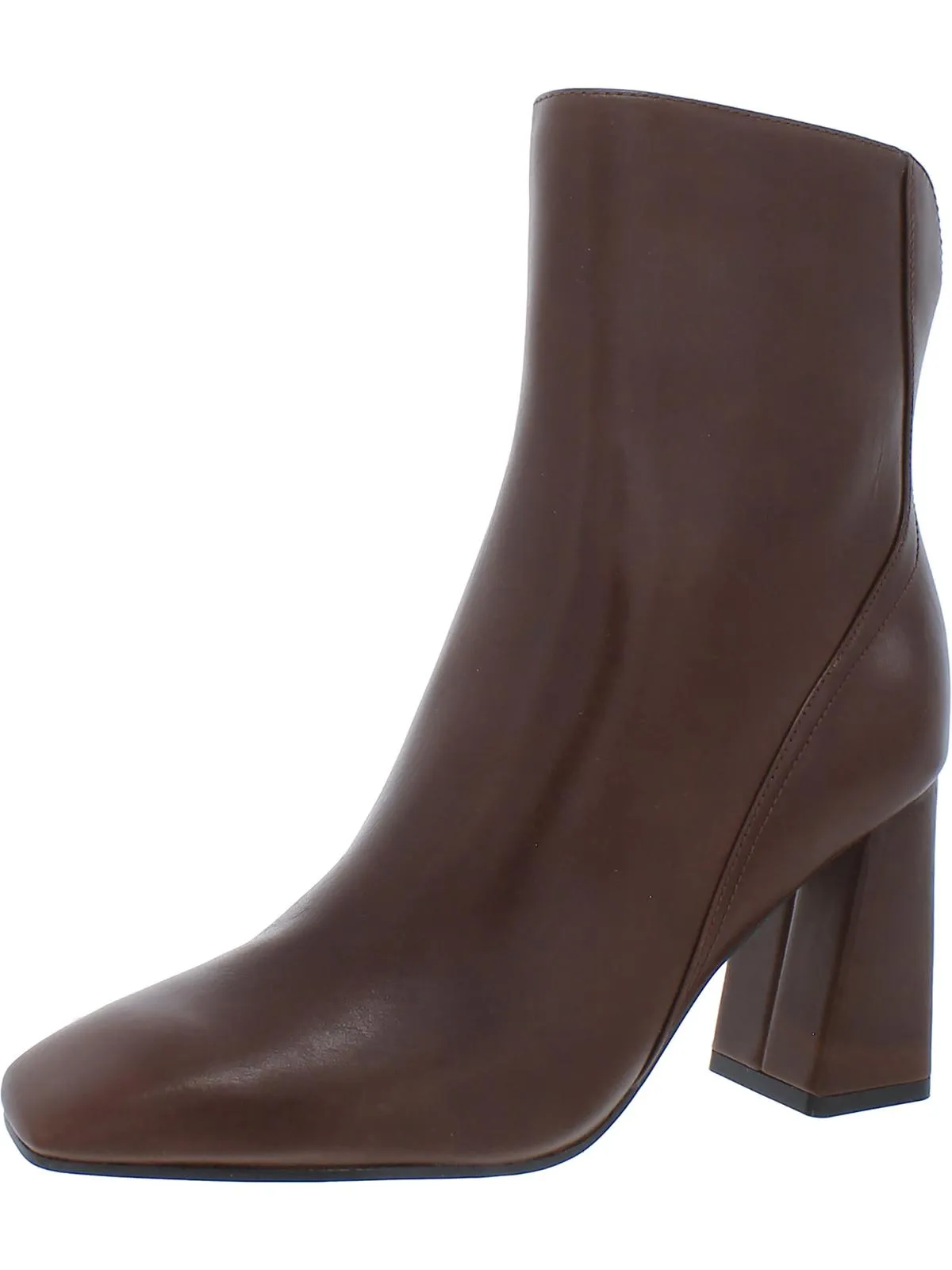 Lexi Womens Leather Square Toe Ankle Boots