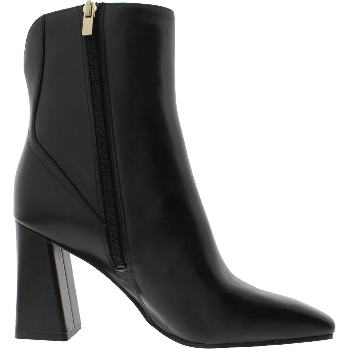 Lexi Womens Leather Square Toe Ankle Boots