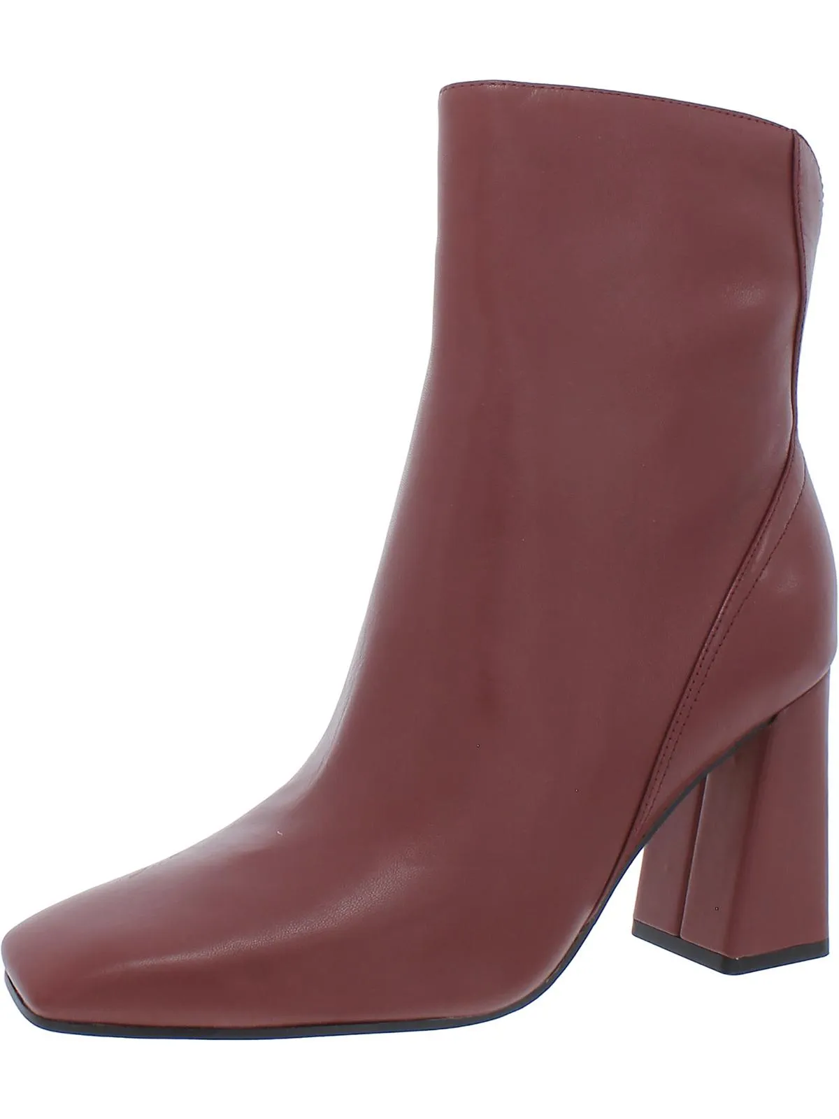 Lexi Womens Leather Square Toe Ankle Boots