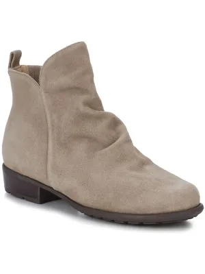 Lilith Womens Suede Ankle Booties
