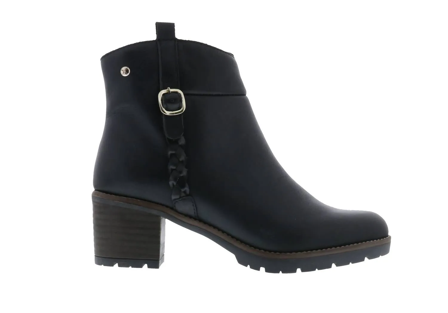 Llanes Leather Ankle Boots In Black