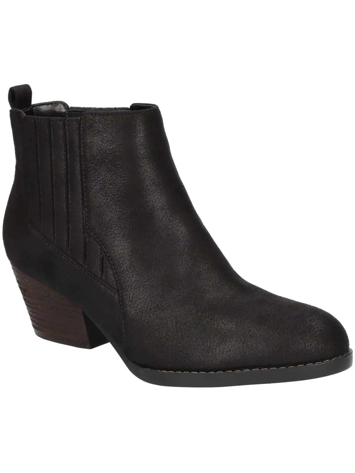 LOU Womens Leather Pull On Ankle Boots