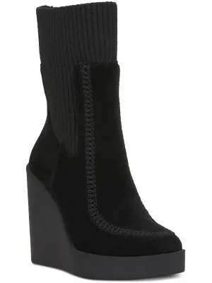 Madwen Womens Suede Sock Booties