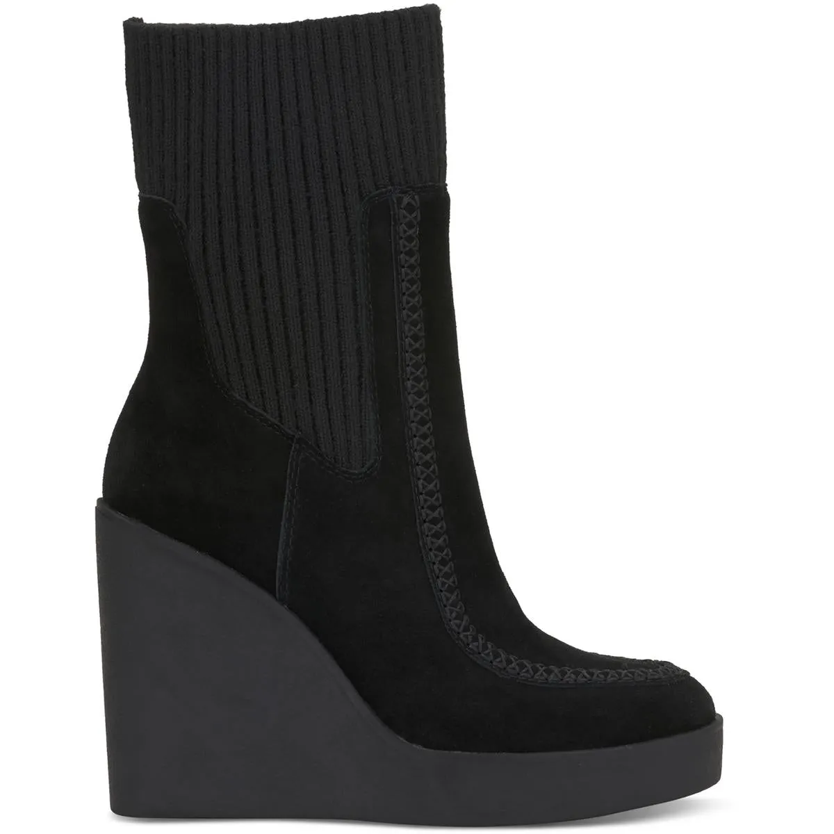 Madwen Womens Suede Sock Booties